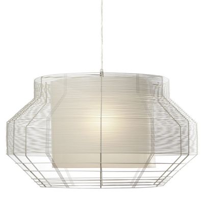 Mesh Large White Pendant by Forestier - Starlight Lighting USA and Canada